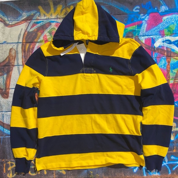 🌟Polo Ralph Lauren Rugby hooded sweatshirt - Picture 1 of 5